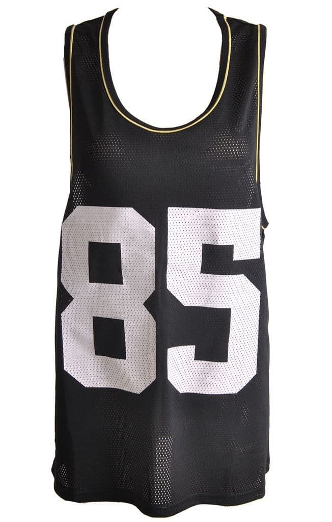 Black Mesh Basketball Vest